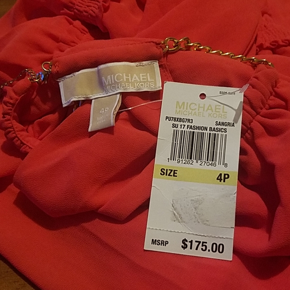 Michael Michael Kors Sangria dress chain neckline - Picture 5 of 6